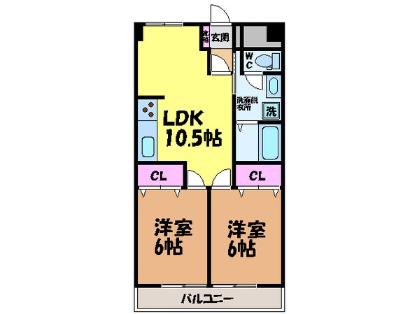 セントラルハイム弐番館・の物件間取画像